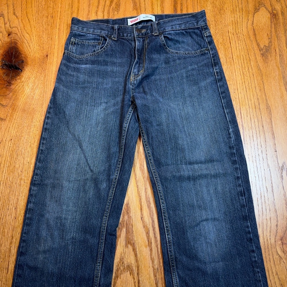Levi 505 Regular‎ Jeans Women's 16 Reg (28X28) Straight Leg 100% Cotton Denim - Picture 2 of 10